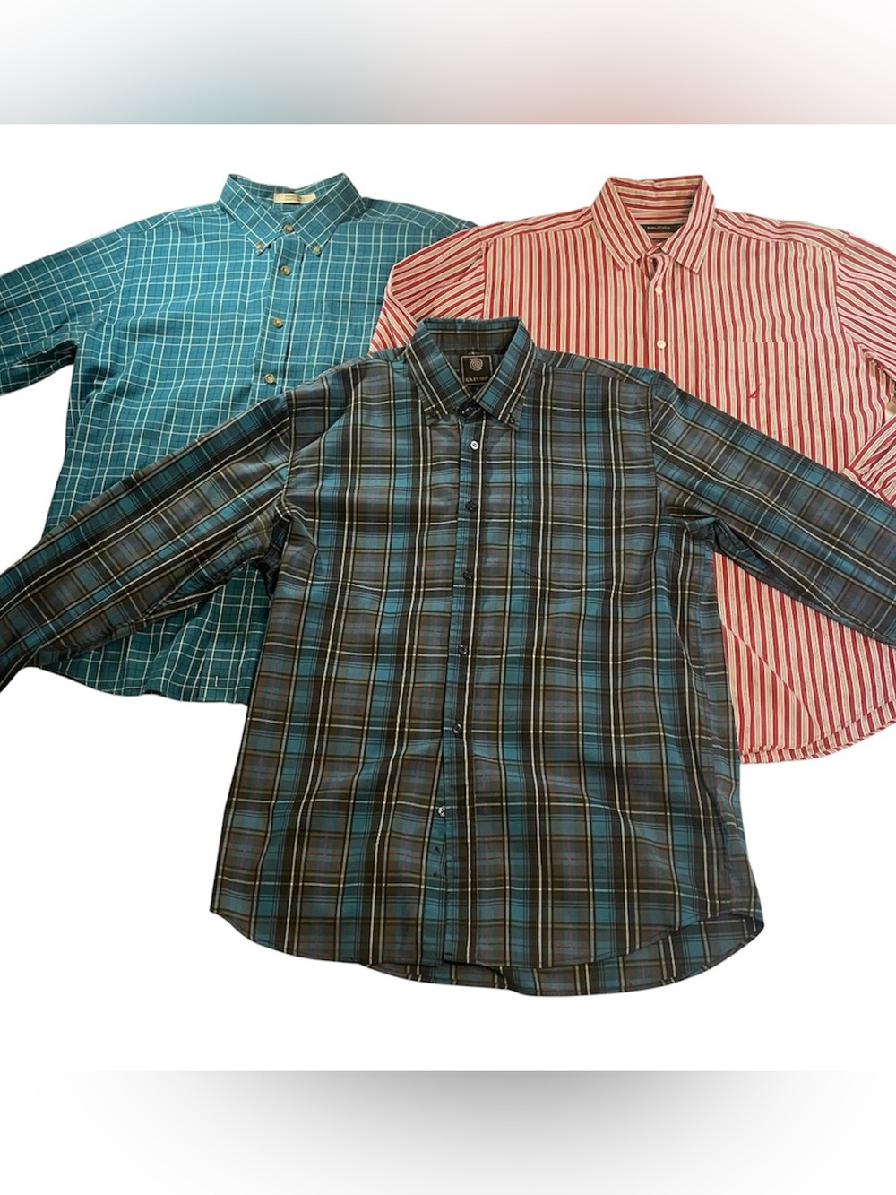 Bundle of 3 Men’s Long Sleeve Shirts Size Large